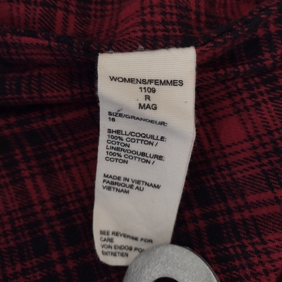 Woolrich Army Green High Waisted Flannel Lined Pants Size 16 W 38" L 32" - Picture 9 of 12